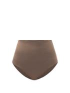 Matchesfashion.com Asceno - The Deia High-rise Bikini Briefs - Womens - Brown