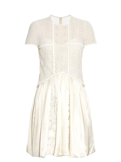 Burberry Prorsum Short-sleeved Lace Dress