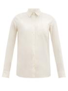 Matchesfashion.com The Row - Pierro Cotton-blend Poplin Shirt - Womens - Eggshell