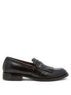 Givenchy Metal Arrow Fringed Leather Loafers