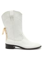 Matchesfashion.com See By Chlo - Western Leather Boots - Womens - Ivory