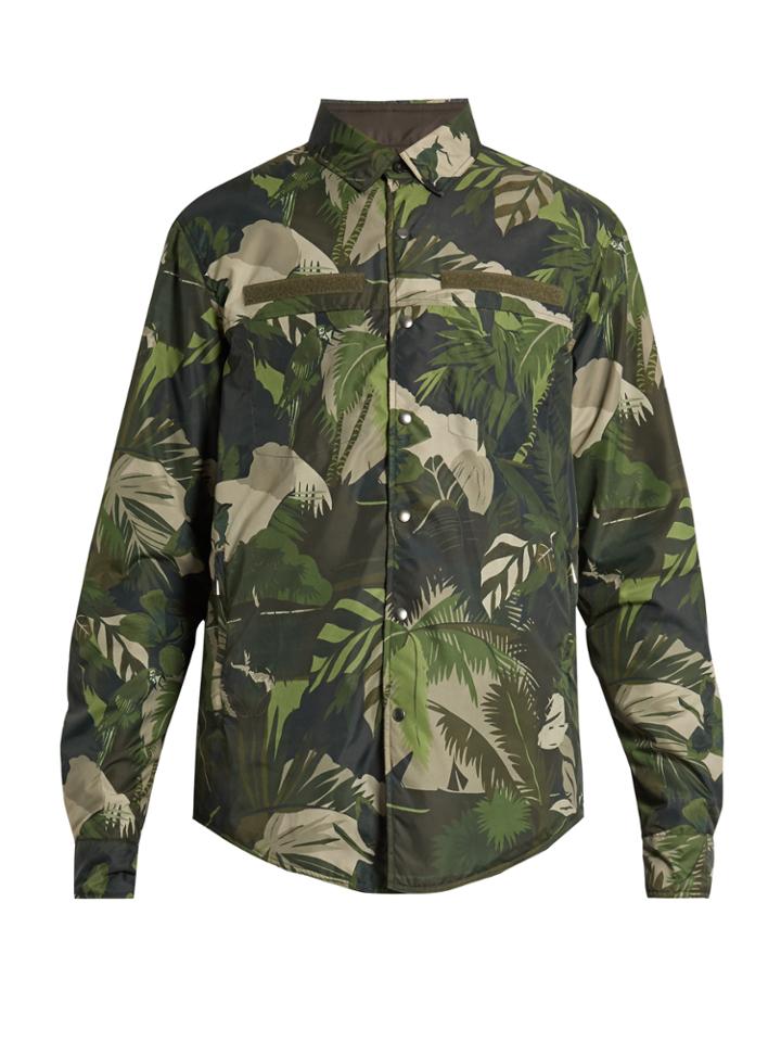 Valentino Tropical-print Reversible Jacket