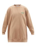 Ladies Rtw Ganni - Software Organic Cotton-blend Jersey Sweatshirt - Womens - Beige