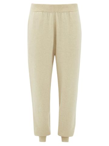 Matchesfashion.com Extreme Cashmere - No.56 Yogi Stretch Cashmere Tapered Trousers - Womens - Cream