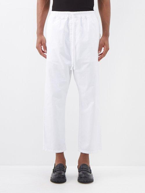 Nili Lotan - Walker Cotton-blend Straight-leg Trousers - Mens - White