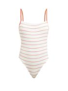 Matchesfashion.com Solid & Striped - Chelsea Striped Swimsuit - Womens - White Stripe