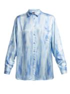 Sies Marjan Sander Patch-pocket Tie-dye Satin Shirt