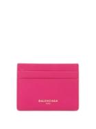Matchesfashion.com Balenciaga - Essential Leather Cardholder - Womens - Pink