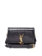 Saint Laurent - Solferino Python-effect Leather Shoulder Bag - Womens - Navy