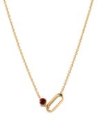 Matchesfashion.com Lizzie Mandler - January Birthstone Garnet & 18kt Gold Necklace - Womens - Red Gold