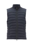 Matchesfashion.com Herno - High-neck Down-quilted Gilet - Mens - Navy