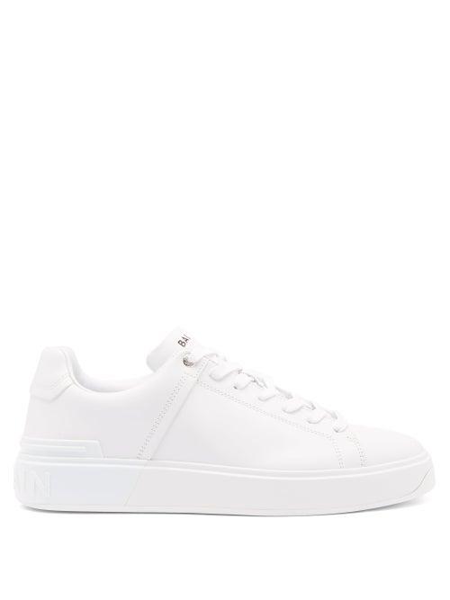 Matchesfashion.com Balmain - B-court Leather Trainers - Mens - White