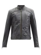 Matchesfashion.com Belstaff - Outlaw 2.0 Leather Jacket - Mens - Dark Blue