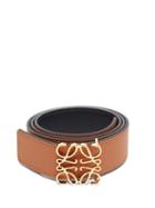 Matchesfashion.com Loewe - Anagram-buckle Reversible Leather Belt - Womens - Tan