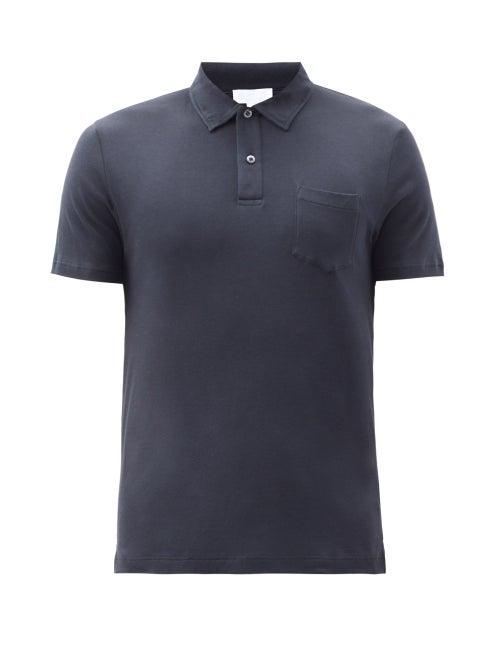 Matchesfashion.com Sunspel - Riviera Cotton Polo Shirt - Mens - Black