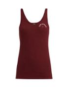 Matchesfashion.com The Upside - T Bar Ribbed Cotton Tank Top - Womens - Burgundy