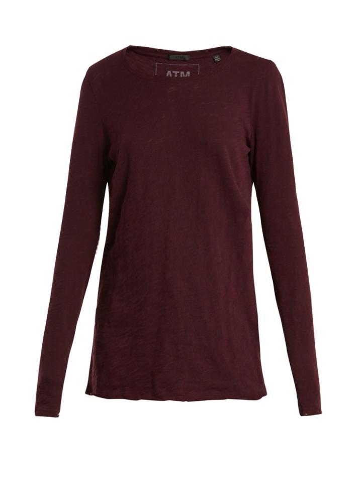 Atm Destroyed Cotton Slub-jersey T-shirt