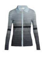 Wales Bonner Striped Button-down Knit Top