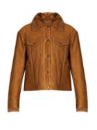 Matchesfashion.com Sies Marjan - Tigrado Shearling Lined Jacket - Womens - Tan