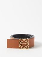 Loewe - Anagram Reversible Leather Belt - Mens - Tan