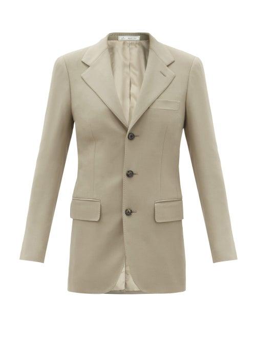 Matchesfashion.com Umit Benan B+ - Single-breasted Wool-blend Jacket - Womens - Grey