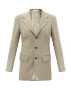 Matchesfashion.com Umit Benan B+ - Single-breasted Wool-blend Jacket - Womens - Grey