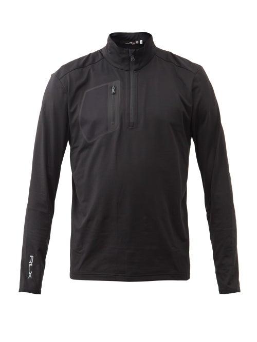 Polo Ralph Lauren - Rlx Quarter-zip Technical-jersey Track Top - Mens - Black