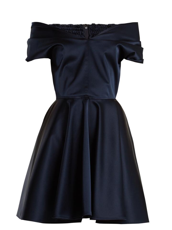 Emilio De La Morena Tamara Off-the-shoulder Stretch-silk Dress
