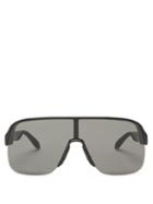Matchesfashion.com Alexander Mcqueen - Shield Acetate Sunglasses - Mens - Black