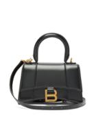 Matchesfashion.com Balenciaga - Hourglass Xs Leather Handbag - Womens - Black