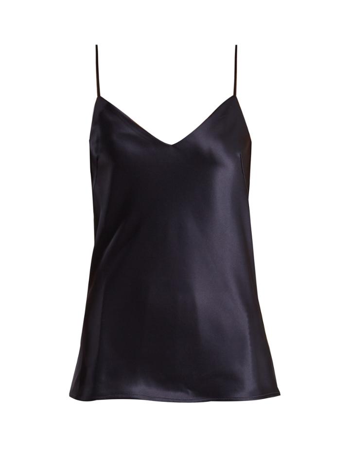 Galvan V-neck Satin Cami Top