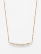 Anita Ko - Delilah Diamond & 18kt Rose Gold Necklace - Womens - Gold Multi
