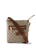 Gucci - Gg-monogram Leather-trim Cross-body Bag - Mens - Beige