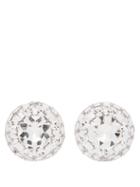 Matchesfashion.com Alessandra Rich - Crystal Clip Earrings - Womens - Crystal