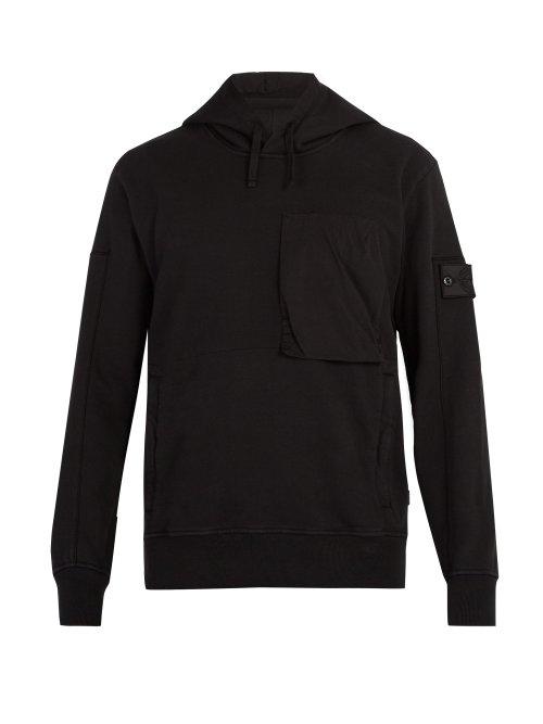 Matchesfashion.com Stone Island Shadow Project - Shadow Project Hooded Sweatshirt - Mens - Black