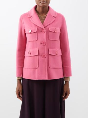 S Max Mara - Mary Coat - Womens - Pink