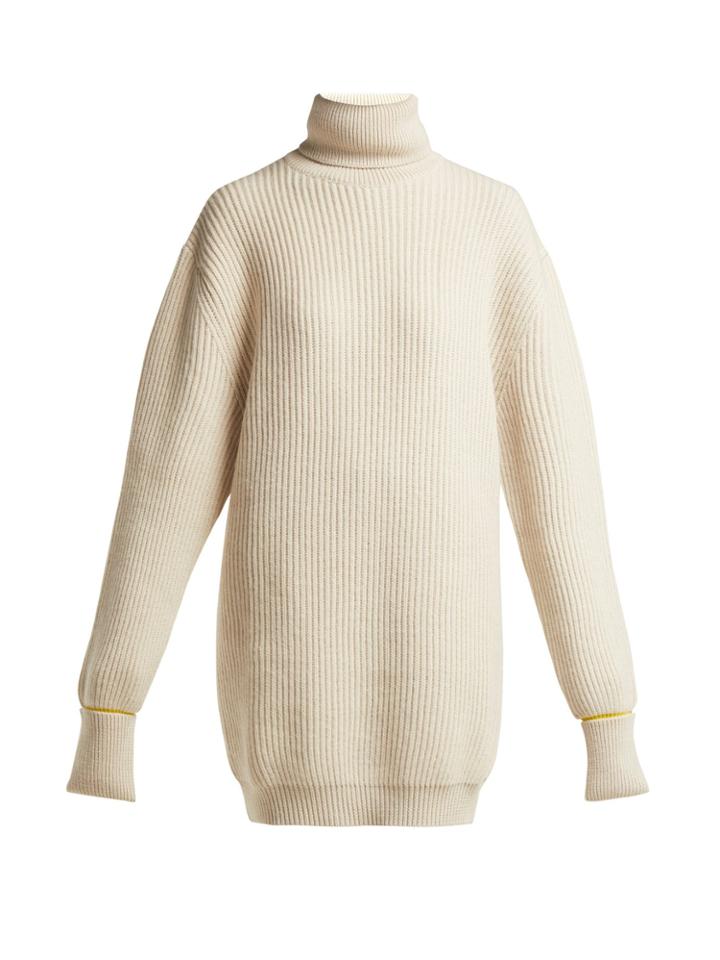 Maison Margiela Oversized Wool-blend Roll-neck Sweater