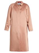 Matchesfashion.com Sies Marjan - Ghotus Bonded Satin Coat - Womens - Light Pink