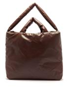 Matchesfashion.com Kassl Editions - Oil Large Padded Canvas Tote Bag - Womens - Dark Brown