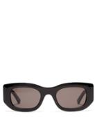 Matchesfashion.com Balenciaga - Rectangular Acetate Sunglasses - Mens - Black