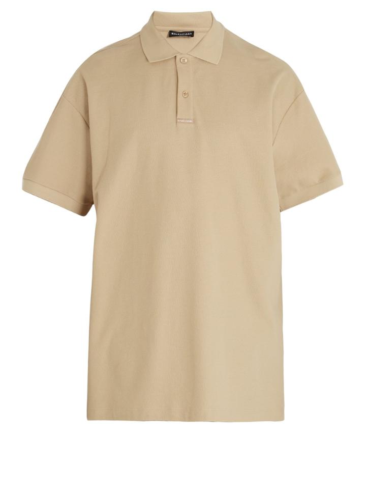 Balenciaga Power Of Dreams Cotton-piqu Polo Shirt