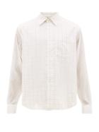 Matchesfashion.com Our Legacy - Policy Checked Cotton Blend Shirt - Mens - White