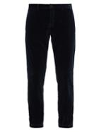 Matchesfashion.com Massimo Alba - Velvet Trousers - Mens - Navy