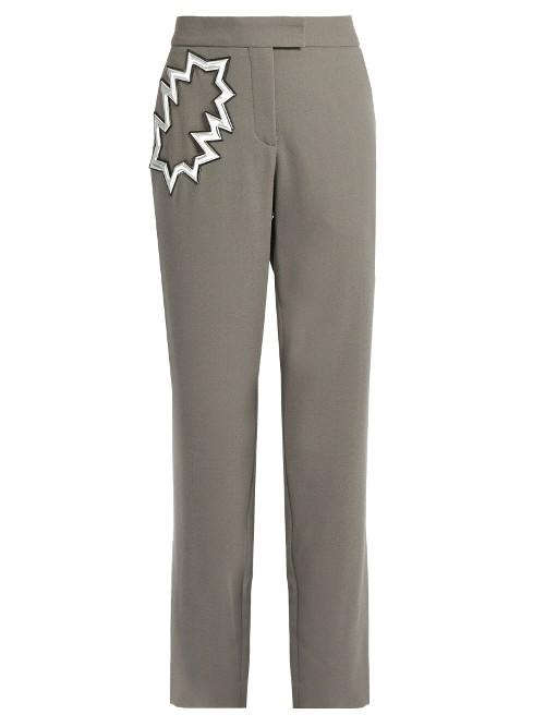 Christopher Kane Smash-pocket Wool-crepe Trousers