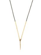 Matchesfashion.com Pearls Before Swine - Gold And Sterling Silver Thorn Necklace - Mens - Silver Gold