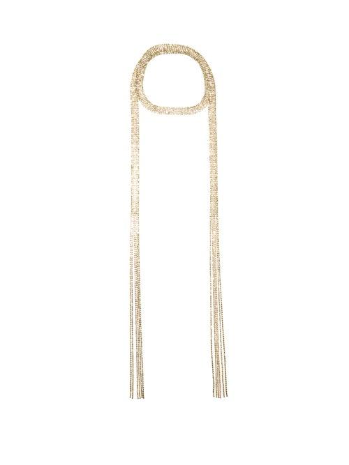 Matchesfashion.com Rosantica - Madeline Crystal-embellished Wrap Necklace - Womens - Gold Multi