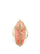 Jacquie Aiche Diamond, Rhodochrosite & Yellow-gold Ring