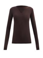 Rick Owens - Fine-knit Wool Jumper - Womens - Dark Brown