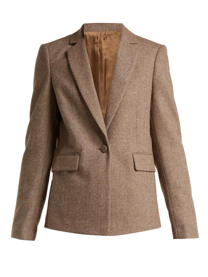 Joseph Prisca Single-breasted Wool-blend Jacket