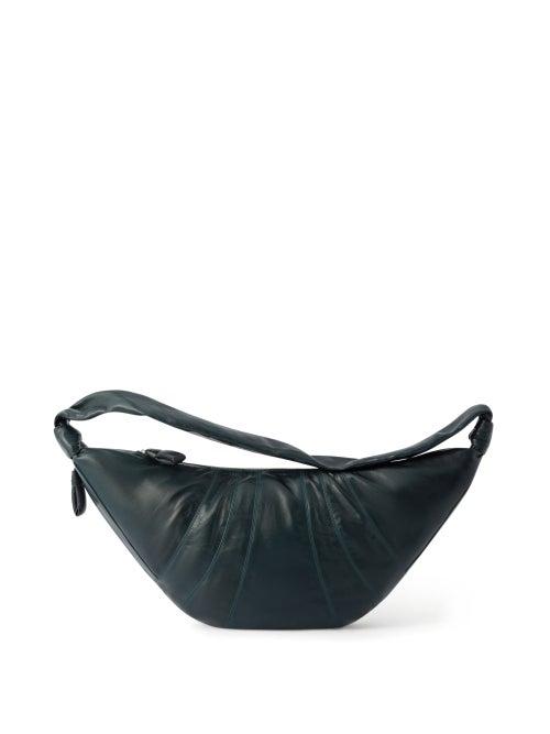 Lemaire - Croissant Large Leather Cross-body Bag - Womens - Dark Green